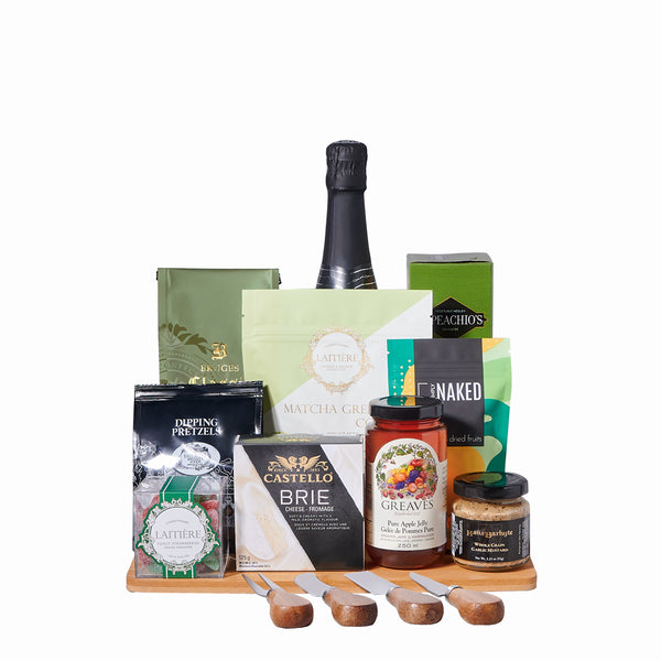 Champagne & Cheese Gift Box – Champagne gift baskets – US delivery - Good 4  You Gift Baskets USA