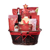 Gourmet Christmas Goodies Wine Gift Basket, Wine Gift Baskets, Gourmet Gift Baskets, Chocolate Gift Baskets, Xmas Gifts, Wine, Cookies, Pretzels, Chocolates, Jam, Popcorn, Chips, Christmas Gift Baskets, USA Delivery