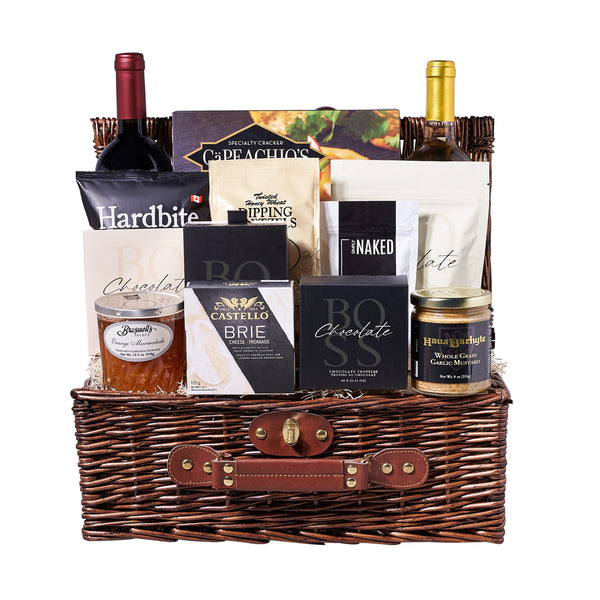 Bonanza Wine & Snacks Gift Basket 