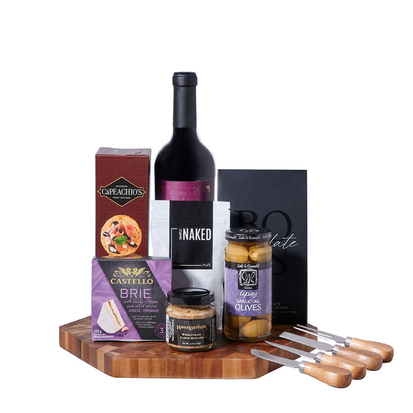 Champagne & Cheese Gift Box – Champagne gift baskets – US delivery - Good 4  You Gift Baskets USA