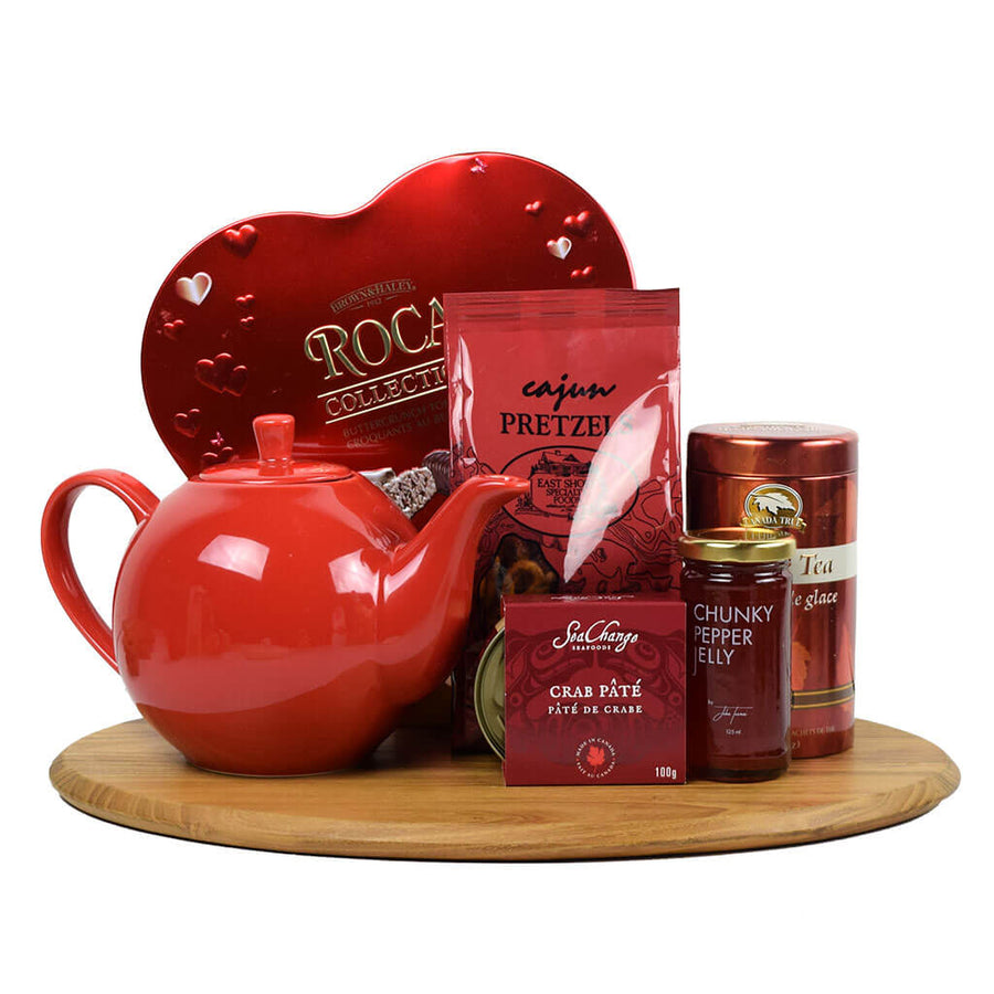 Teatime For One with Teapot Gift Basket | 1800Baskets.com