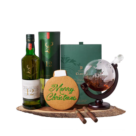 Christmas Across the Globe Gift, christmas gift, christmas, holiday gift, holiday, liquor gift, liquor, cigar gift, cigar, decanter gift, decanter