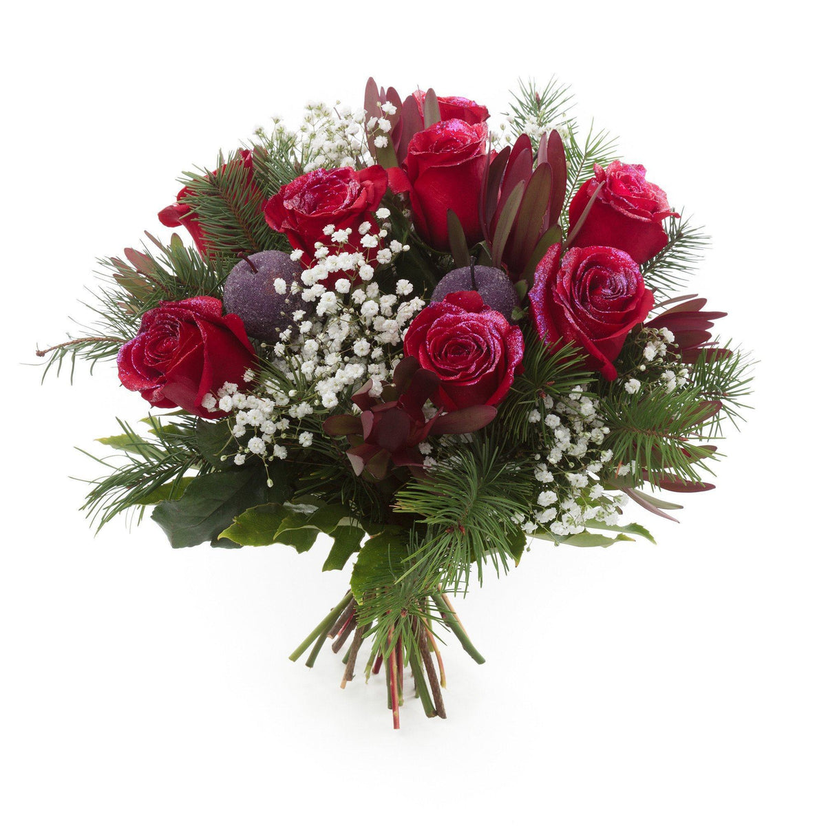 Frosted Flowers Christmas Bouquet