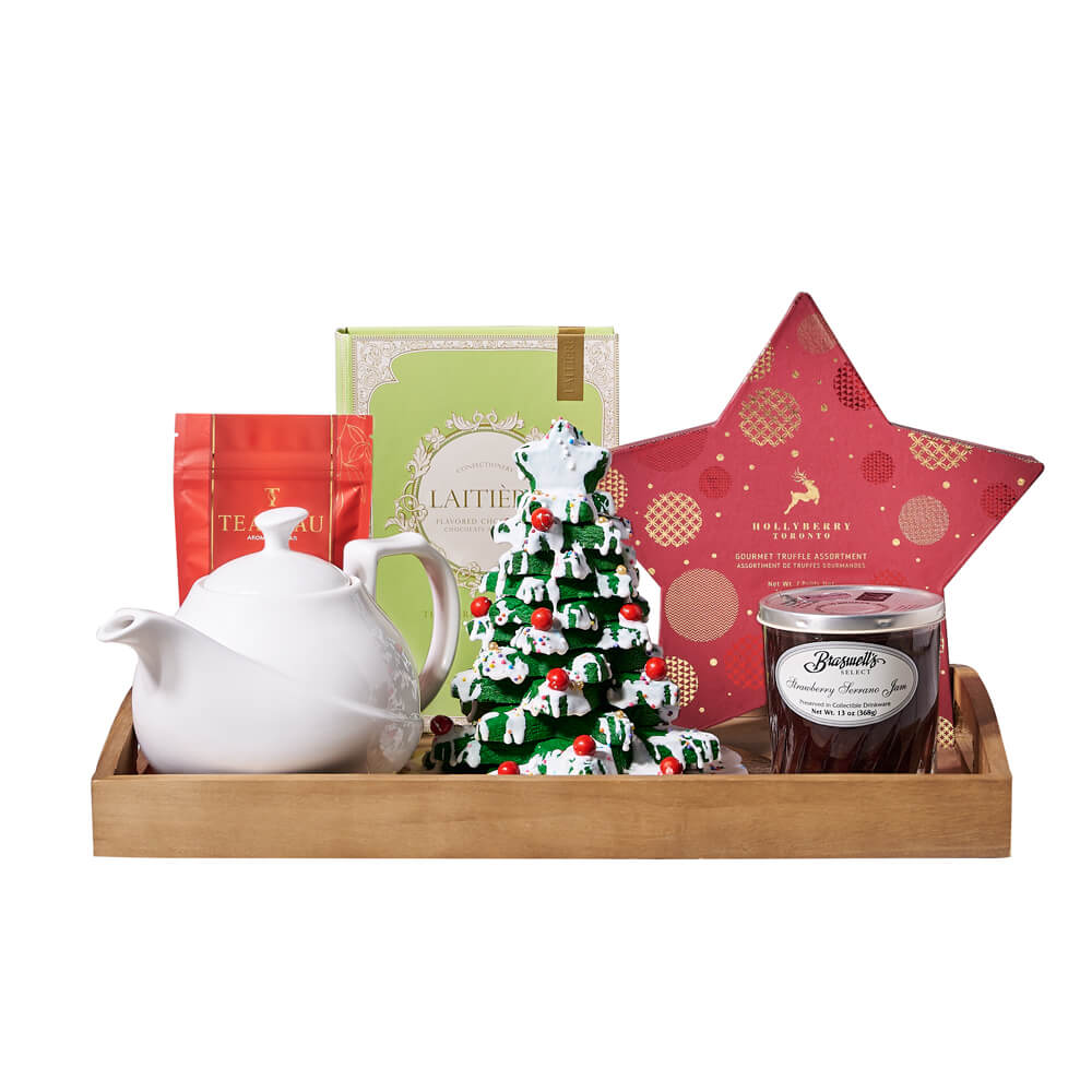 Deck the Halls Tea &amp; Treat Gift, tea gift, tea, christmas gift, christmas, holiday gift, holiday