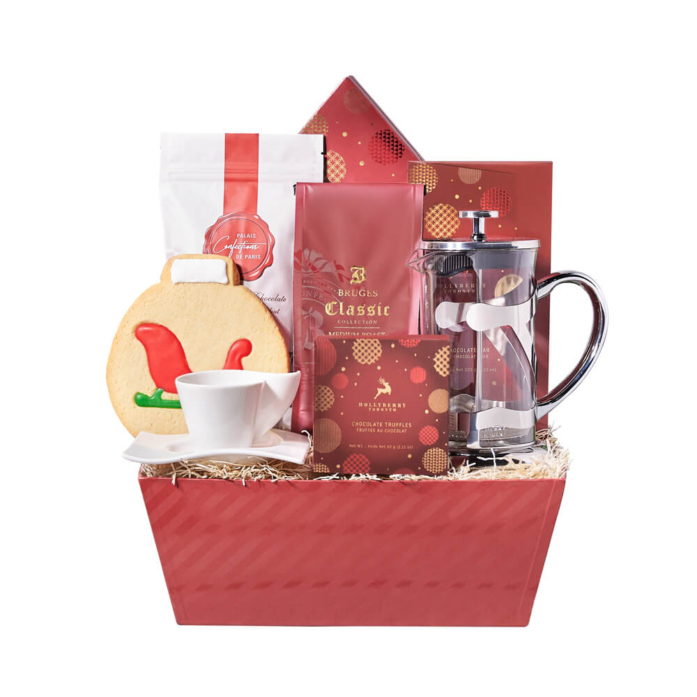 Holiday French Press &amp; Gourmet Gift, christmas gift, christmas, holiday gift, holiday, gourmet gift, gourmet, coffee gift, coffee