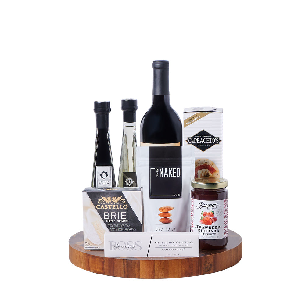 Splendid Wine &amp; Charcuterie Board, wine gift, wine, gourmet gift, gourmet