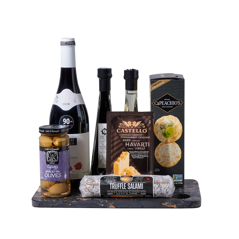 Bright Delights Board Wine Gift, wine gift, wine, gourmet gift, gourmet