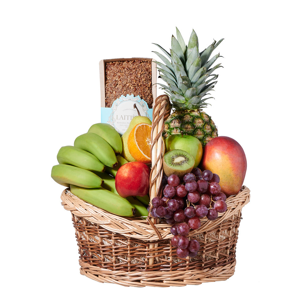 Healthy Snack &amp; Fruit Basket, gourmet gift, gourmet, fruit gift, fruit