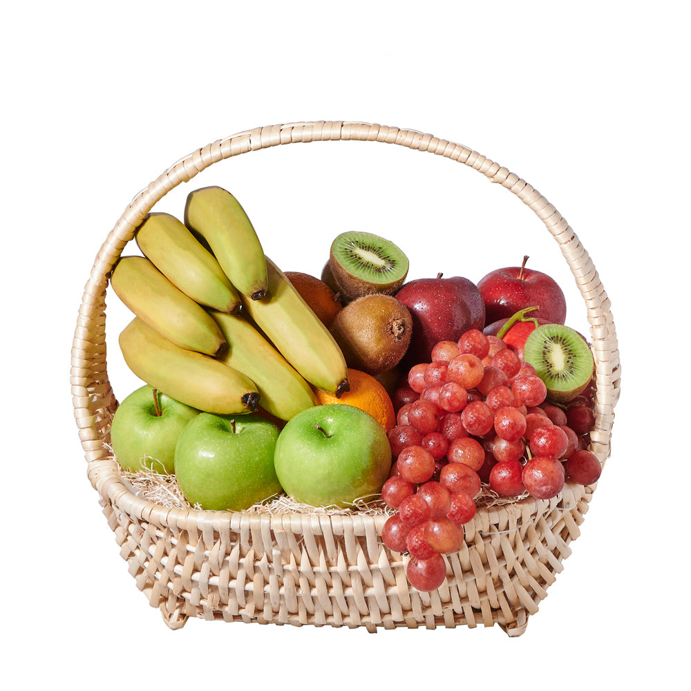 Tropical Fruit Gift Basket with Fresh Papaya, Mango, and More