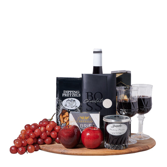 Perfect Party Wine & Cheeseboard Gift, gourmet gift, gourmet, wine gift, wine, fruit gift, fruit