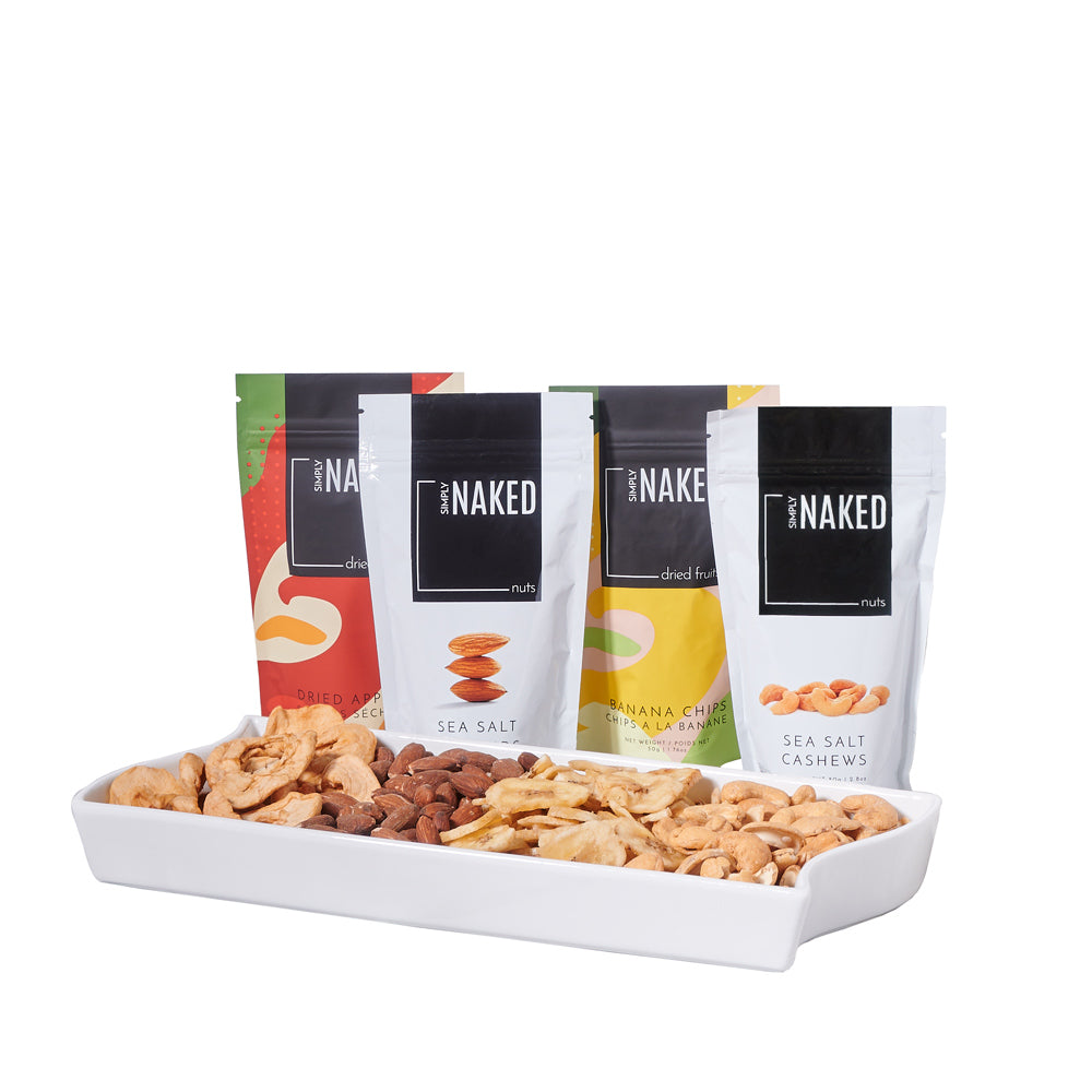 Savory Dried Fruit &amp; Nut Snack Set, dried fruit &amp; nuts gift, dried fruit &amp; nuts, healthy gift, healthy, gourmet gift, gourmet