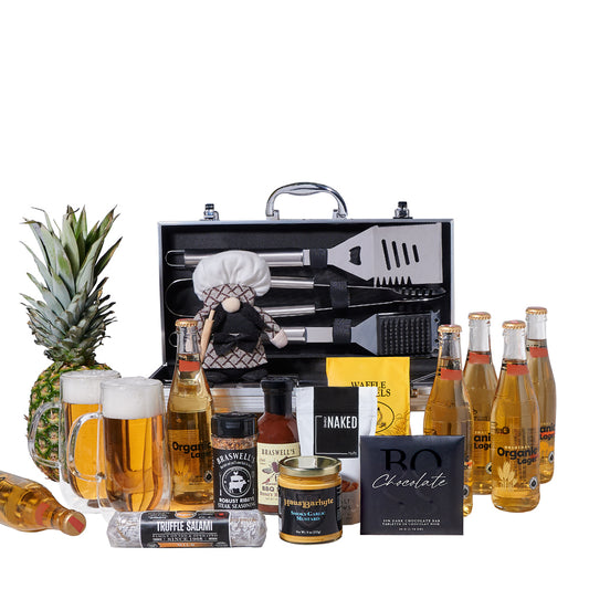 The BBQ Essentials Beer Gift Set, gourmet gift, gourmet, beer gift, beer, grilling gift, grilling, bbq gift, bbq, barbecue gift, barbecue