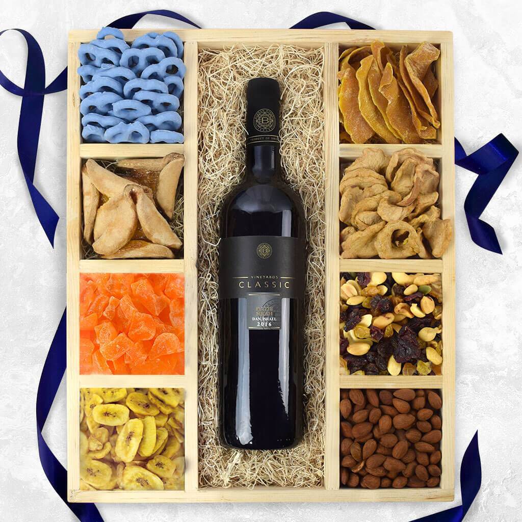 Kosher Wine Gifts  Kosher Chocolate & Wine Gift Basket - Good 4 You Gift  Baskets USA