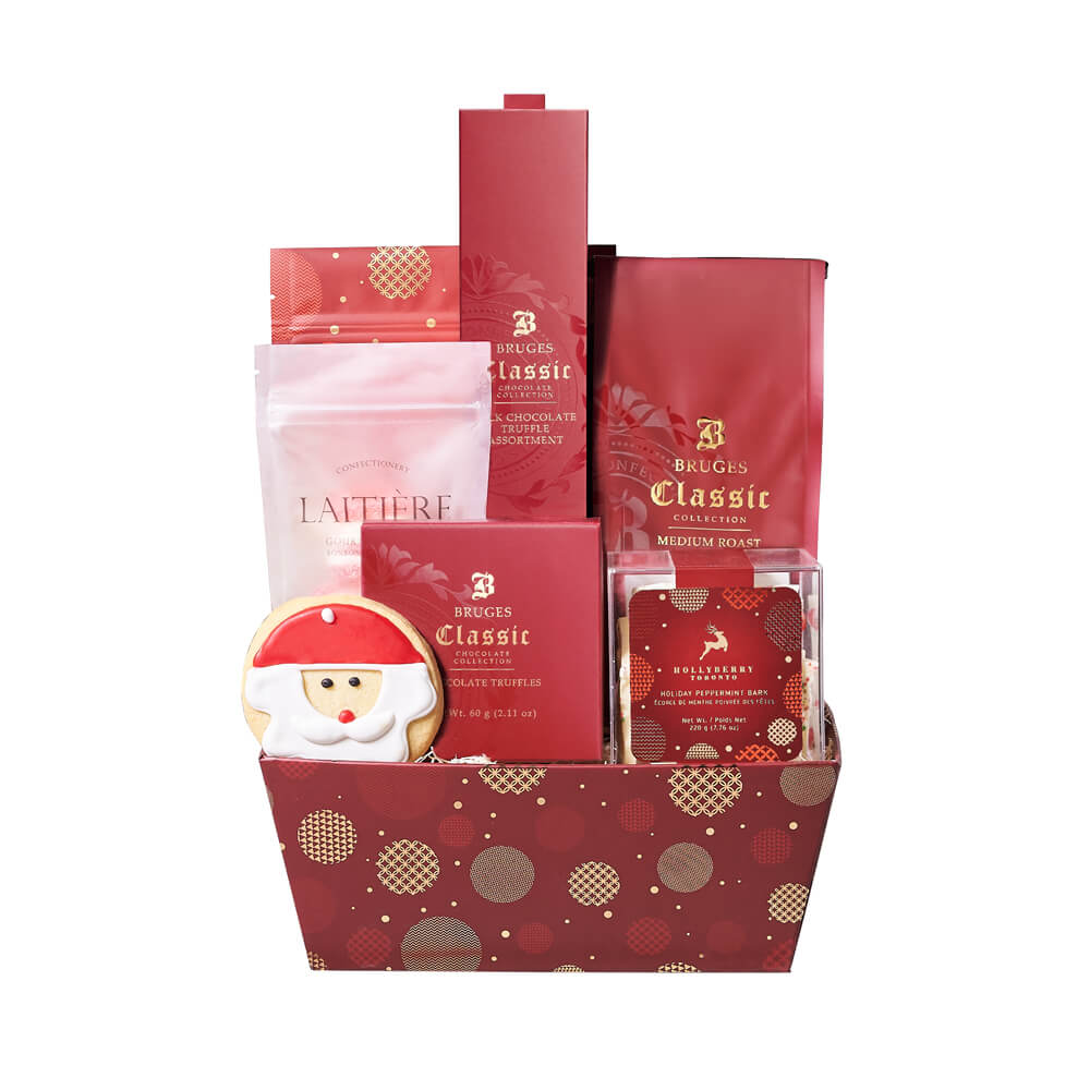 Santa’s Coffee &amp; Treat Gift, coffee gift, coffee, christmas gift, christmas, holiday gift, holiday, gourmet gift, gourmet