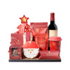 Santa’s Surefire Delight Gift Board with Wine, christmas gift, christmas, holiday gift, holiday, gourmet gift, gourmet, wine gift, wine
