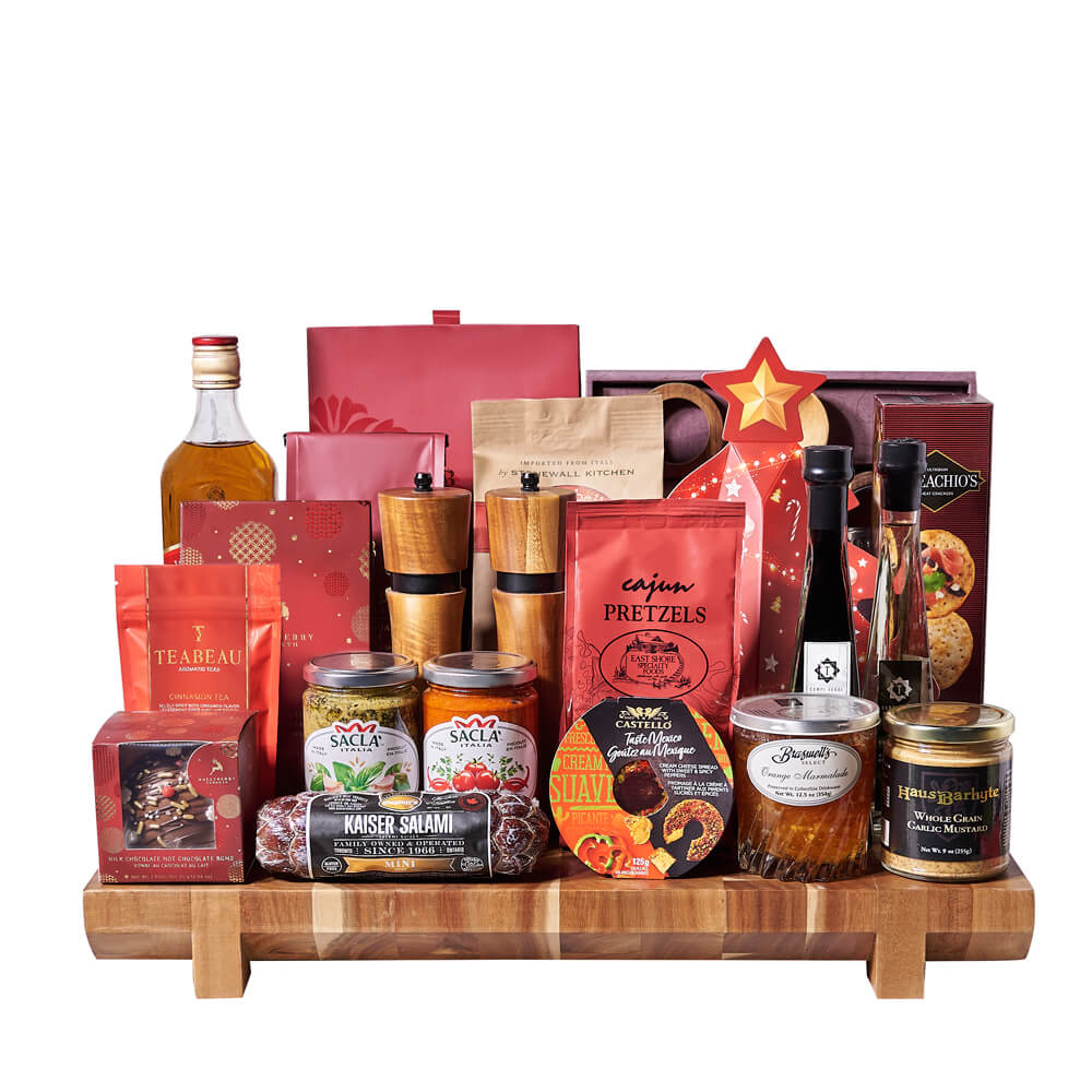 Ultimate Holiday Bounty &amp; Spirits Gift, christmas gift, christmas, holiday gift, holiday, gourmet gift, gourmet, liquor gift, liquor