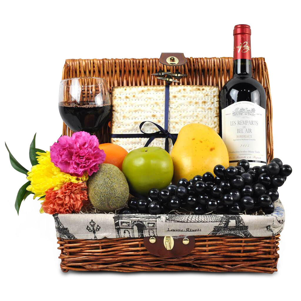 Kosher Wine Gifts  Kosher Wine and Cheese Board - Good 4 You Gift Baskets  USA